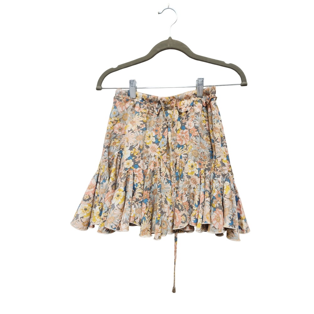 Retro Hippie Vici Floral Mini‎ Skort Retro 70s Daisy Print   XS S18047VC